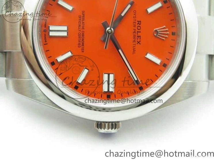 1103 Casual Oyster Perpetual 41mm 124300 EWF Best Edition Red Dial on SS Bracelet A 2856